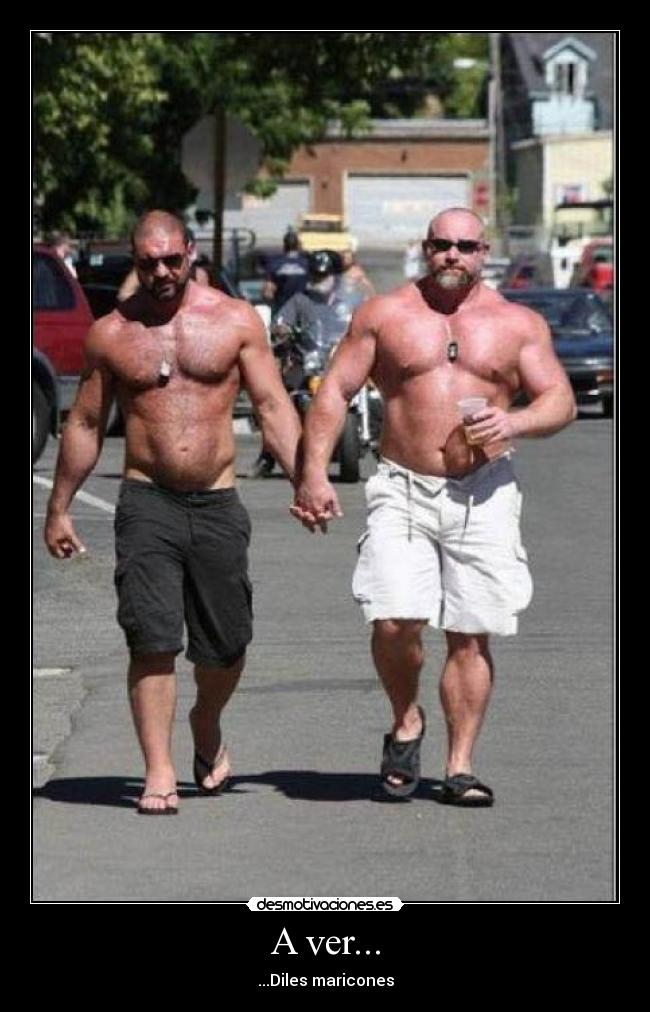 A ver... - ...Diles maricones