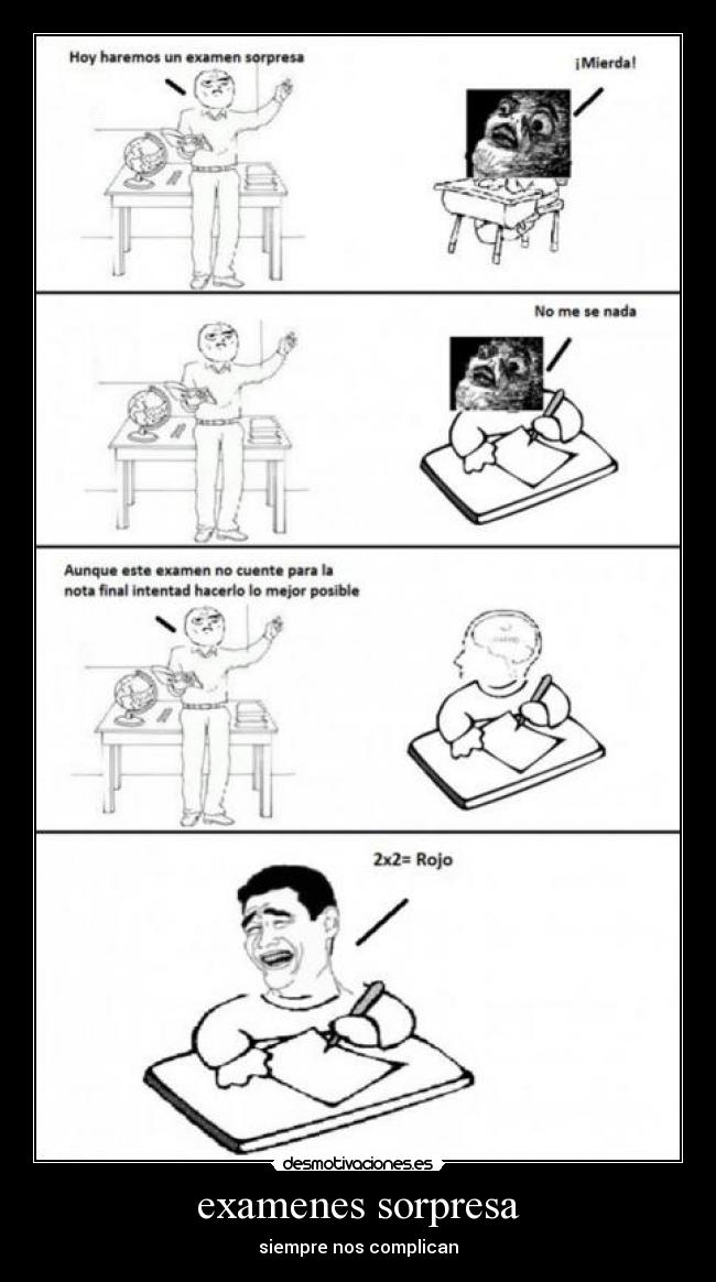 examenes sorpresa -