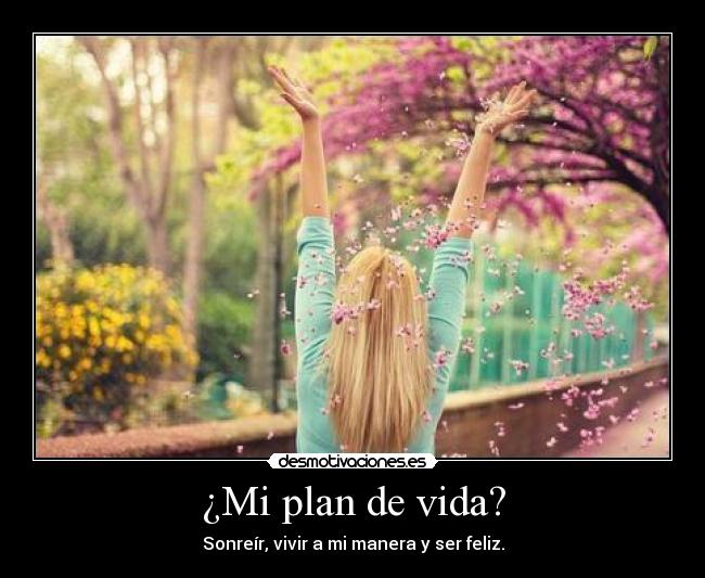 ¿Mi plan de vida? - 