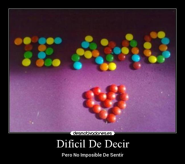 Dificil De Decir -