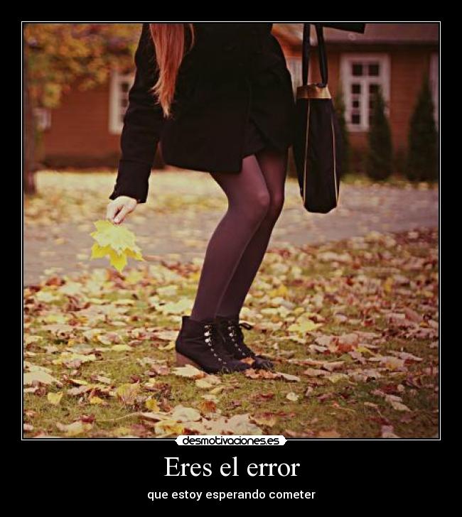 Eres el error - 