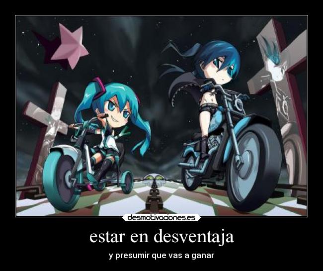 estar en desventaja - 