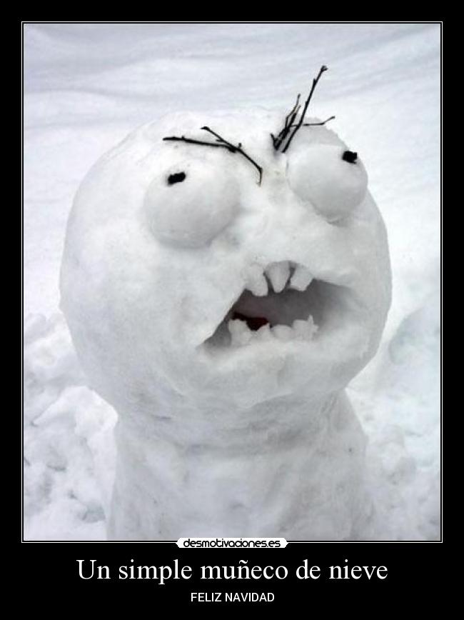 Un simple muñeco de nieve - FELIZ NAVIDAD