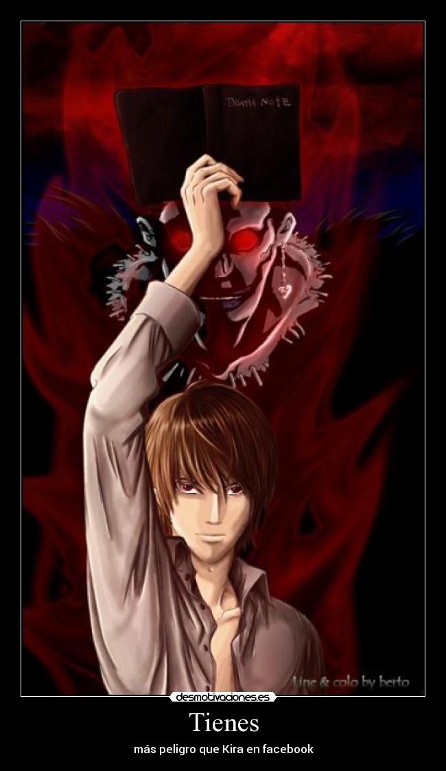 carteles anime manga deathnote nunnally kira ryuk desmotivaciones