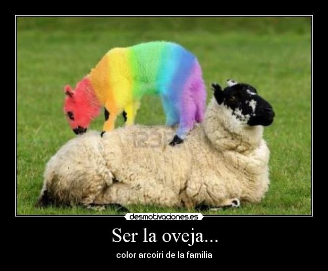 Ser la oveja... -