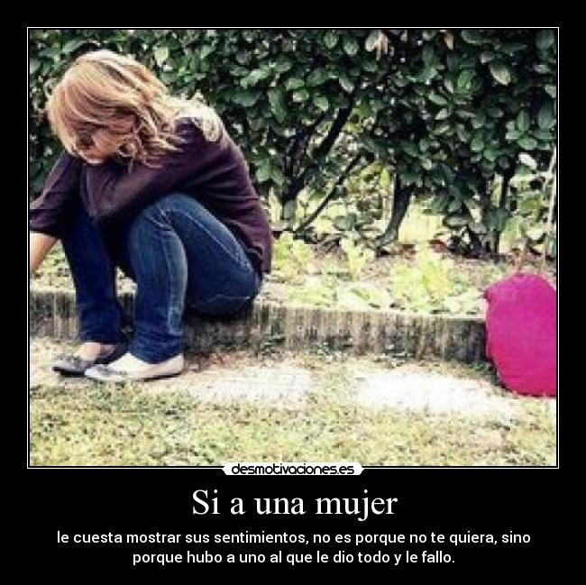 Si a una mujer -