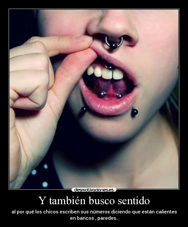 Y también busco sentido -