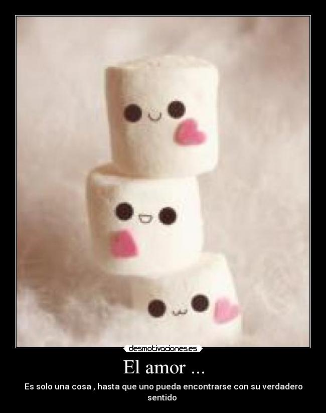 El amor ... - Es solo una cosa , hasta que uno pueda encontrarse con su verdadero sentido ♥