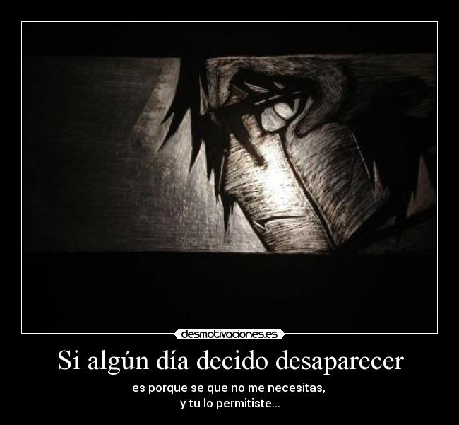 Si algún día decido desaparecer - 