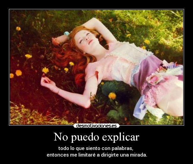 No puedo explicar -