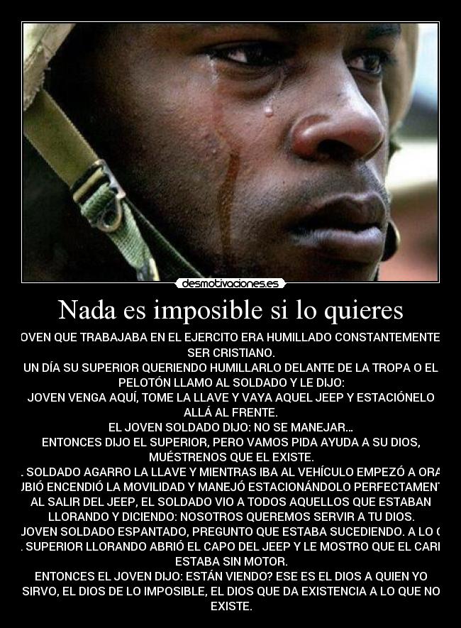 carteles imposible nada imposible quieres verdad desmotivaciones