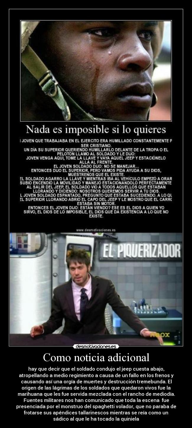 Como noticia adicional - 