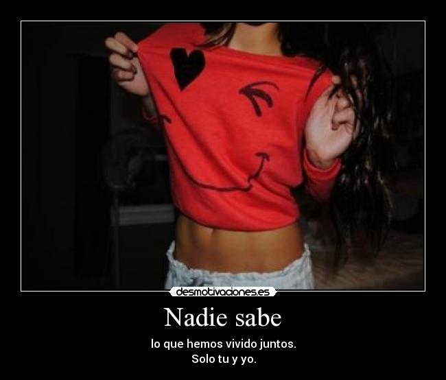 Nadie sabe -