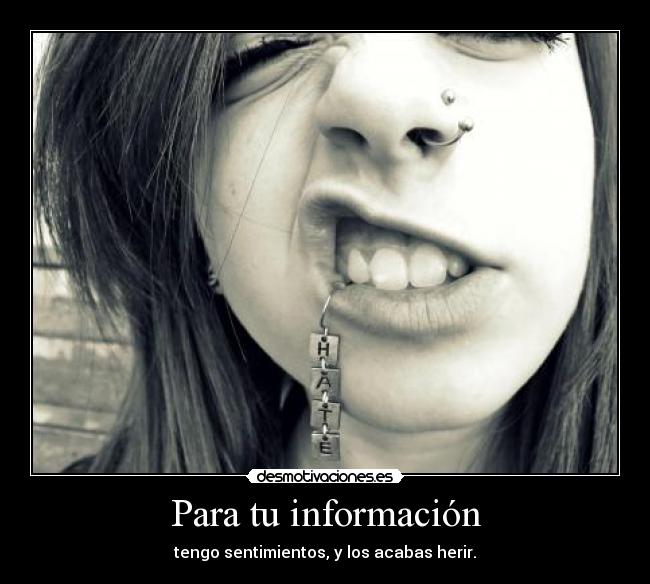 Para tu información -