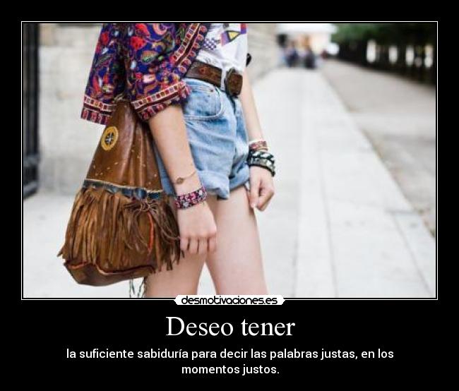 Deseo tener -