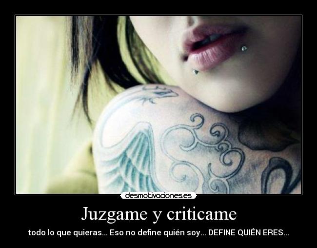 Juzgame y criticame -