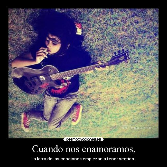 Cuando nos enamoramos, -