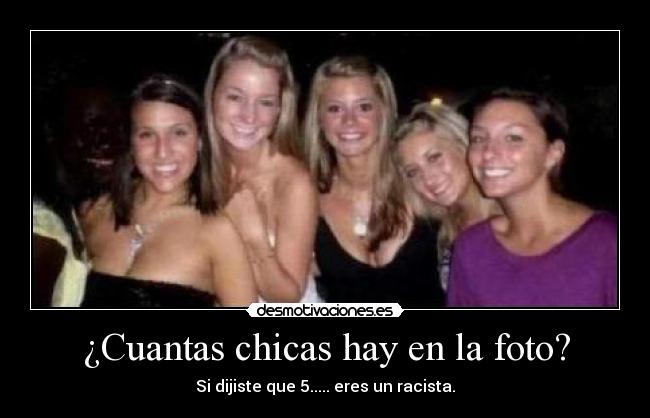 ¿Cuantas chicas hay en la foto? -