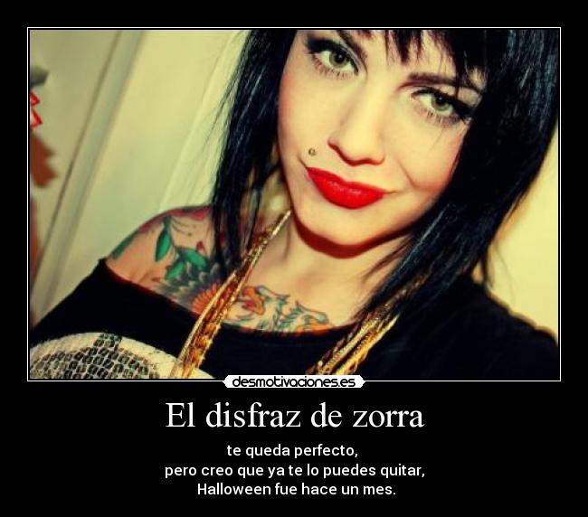 El disfraz de zorra -