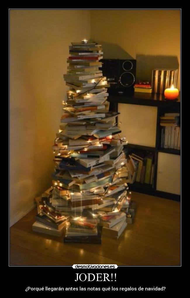 carteles libros estudiar navidad desmotivaciones