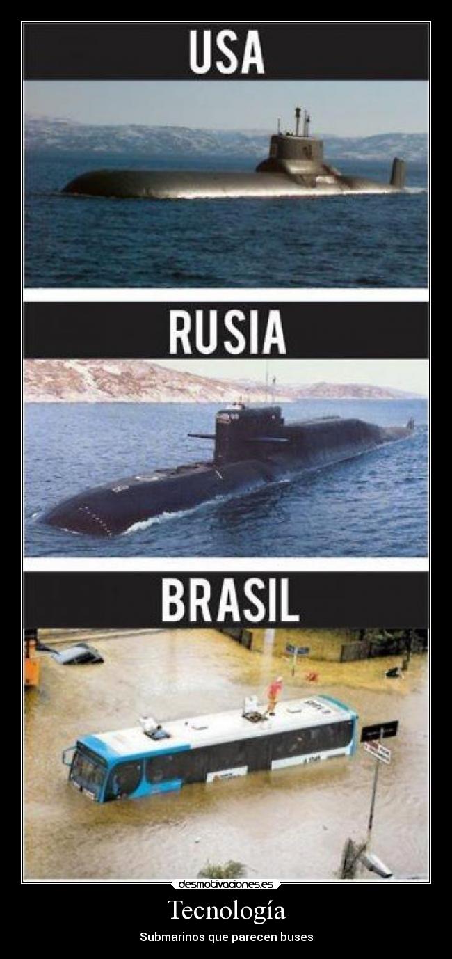 Tecnología - Submarinos que parecen buses