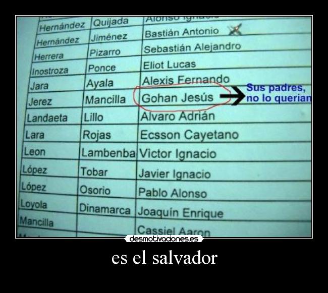 carteles salbadro nombres humor colombianada jajaja tuiz jesus gohan desmotivaciones