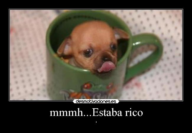 mmmh...Estaba rico -