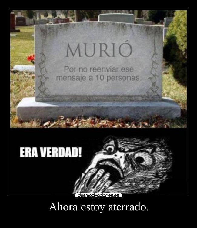 Ahora estoy aterrado. -