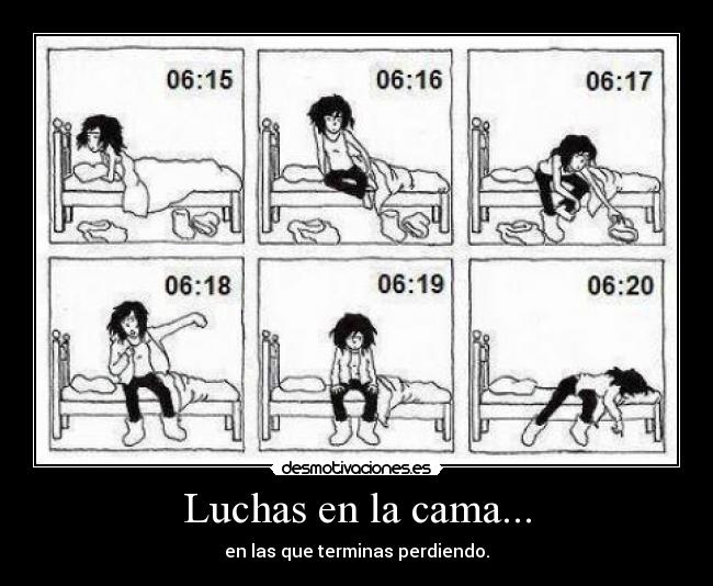 Luchas en la cama... -