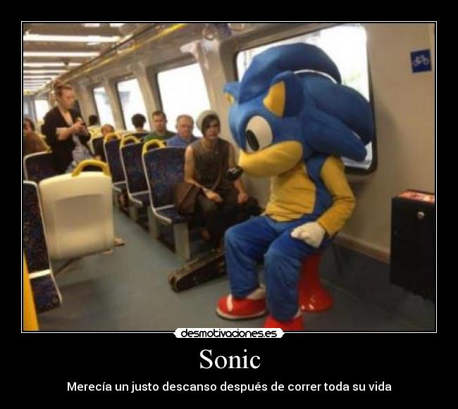 Sonic - Merecía un justo descanso después de correr toda su vida