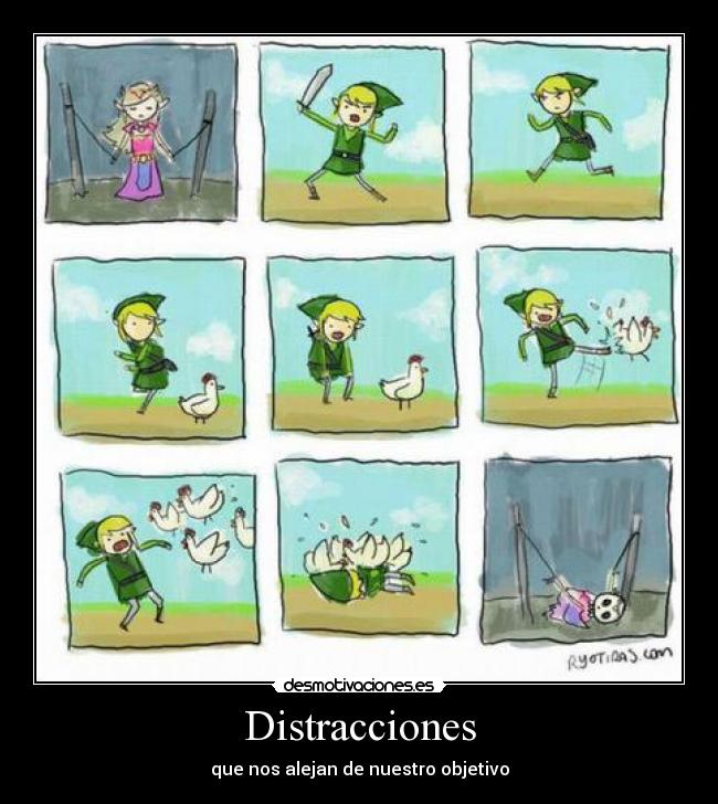 Distracciones - que nos alejan de nuestro objetivo
