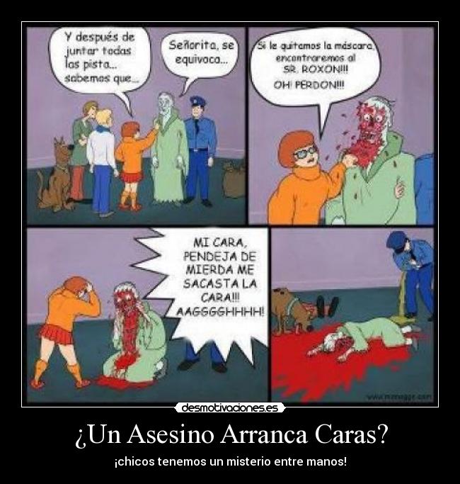 ¿Un Asesino Arranca Caras? -