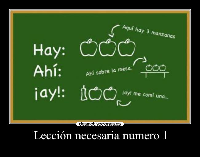 Lección necesaria numero 1 -