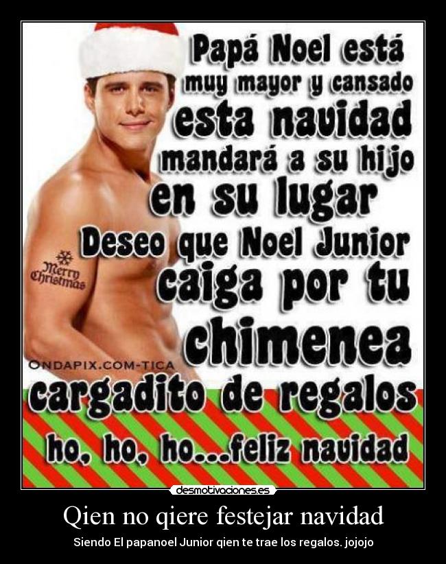 Qien no qiere festejar navidad -