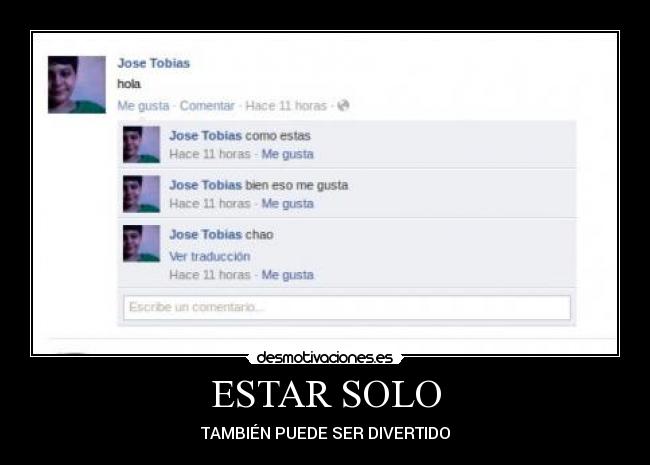 ESTAR SOLO - TAMBIÉN PUEDE SER DIVERTIDO