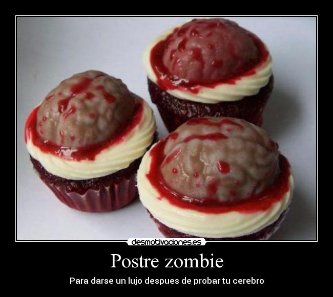 Postre zombie -