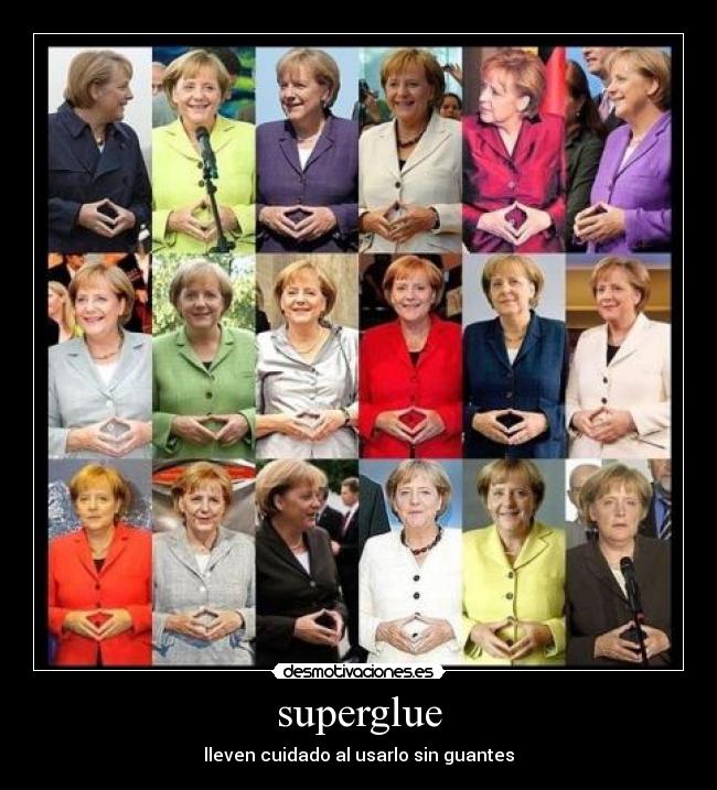 superglue - lleven cuidado al usarlo sin guantes