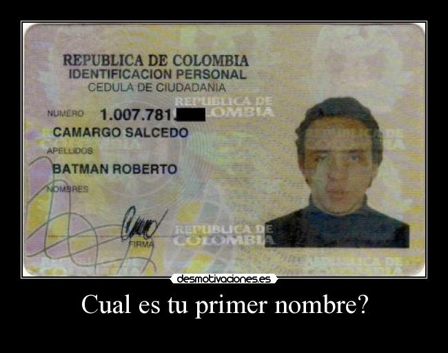 Cual es tu primer nombre? - 