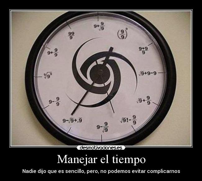 Manejar el tiempo - 