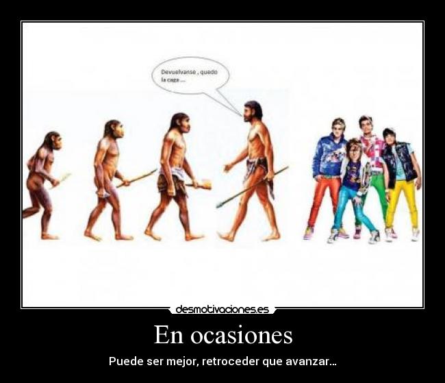 carteles evolucion retroceder desmotivaciones