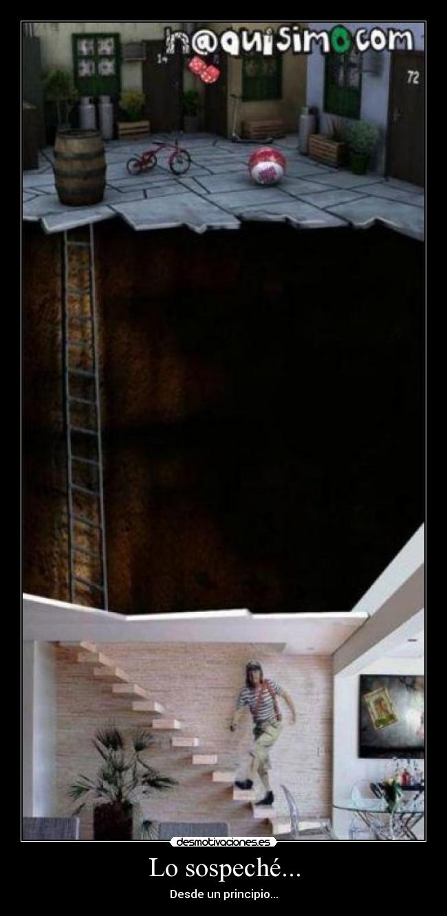 Lo sospeché... - Desde un principio...