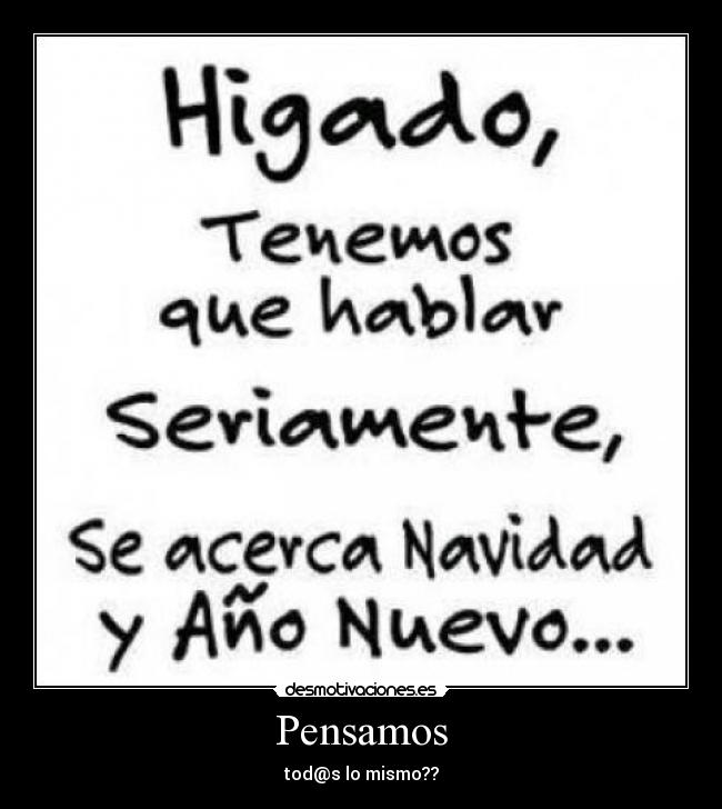 Pensamos - tod@s lo mismo??