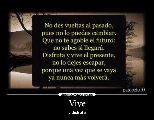 Vive - y disfruta