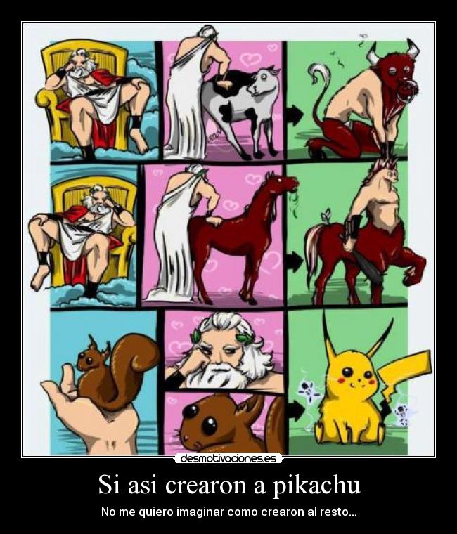Si asi crearon a pikachu - No me quiero imaginar como crearon al resto...