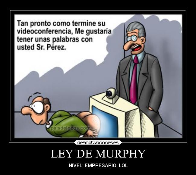 carteles ley murphy desmotivaciones