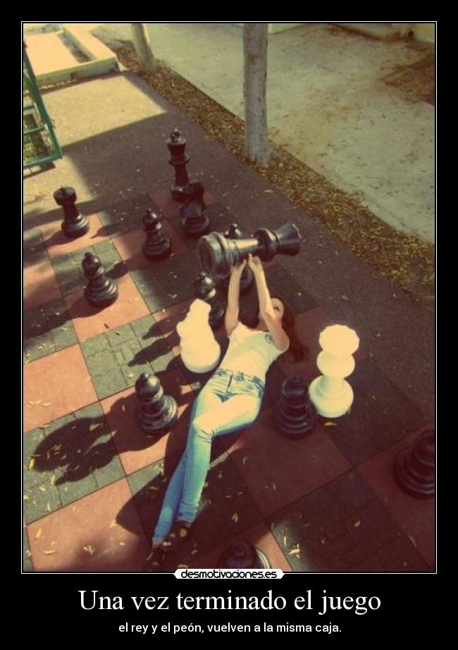 Una vez terminado el juego - 