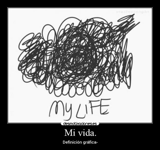 Mi vida. - Definición gráfica-