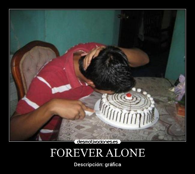 FOREVER ALONE - Descripción: gráfica