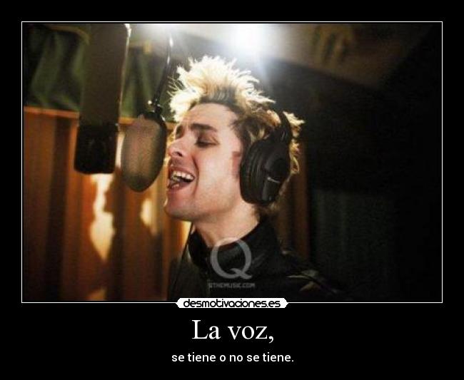 La voz, - 