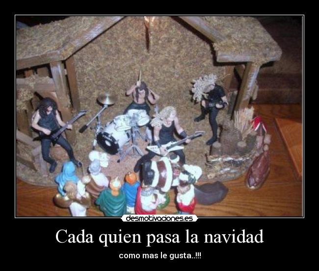carteles navidad metallica desmotivaciones